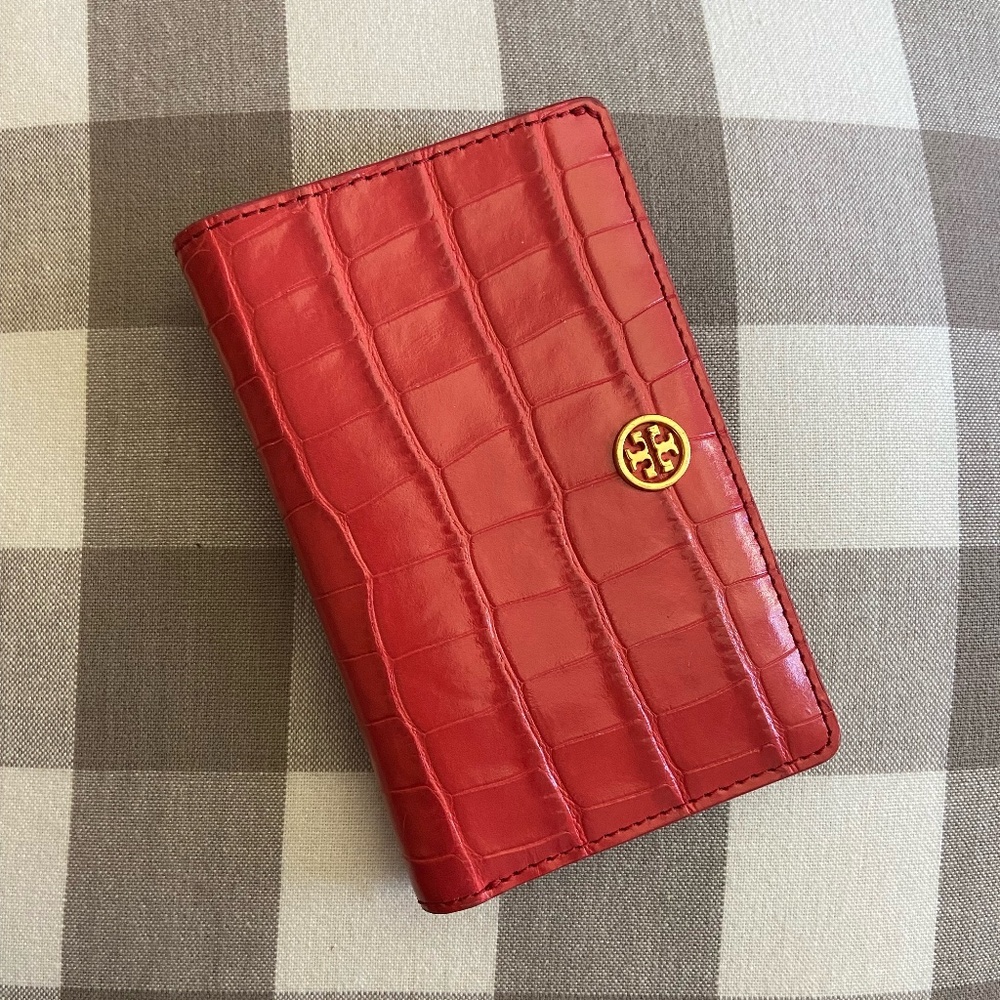 Tory Burch Faux Crocodile Wallet